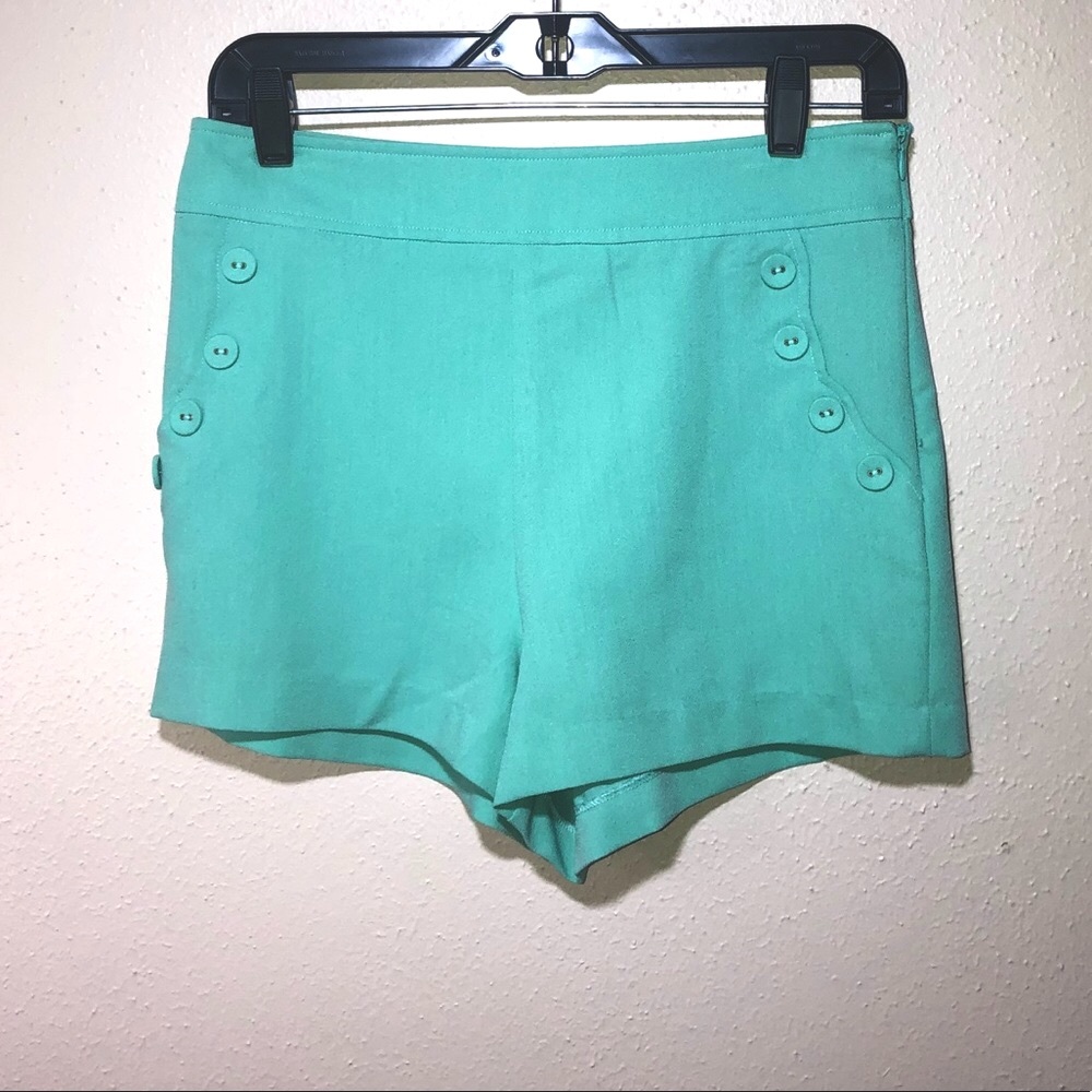 Alythea Mint Green Sailor Shorts NWT
